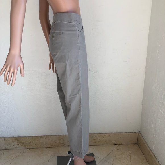 Eileen Fisher Chino Tan/Khaki Cropped Capri Straight Pants Women’s Size 12 - Picture 4 of 15